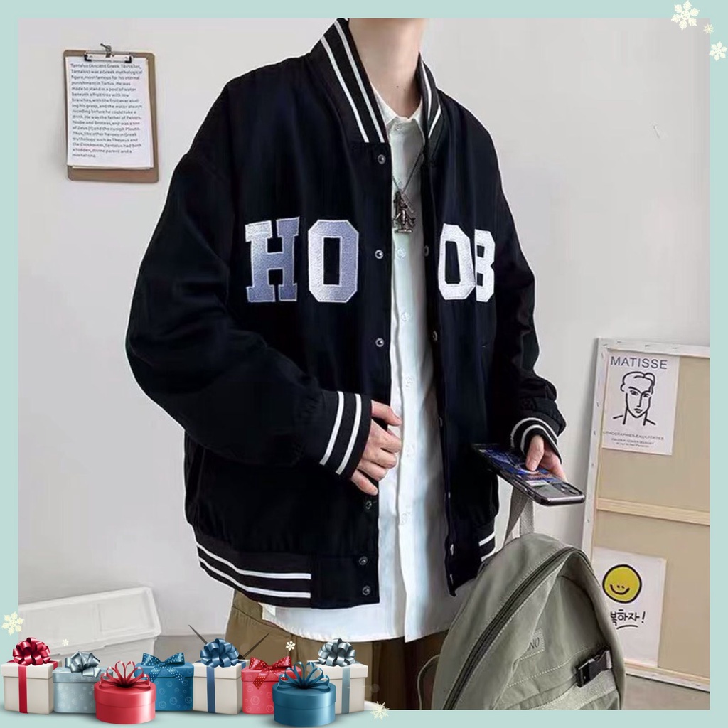 Áo khoác nỉ nam nữ bomber phong cách oversize siêu đẹp vải dày form rộng Unisex | WebRaoVat - webraovat.net.vn