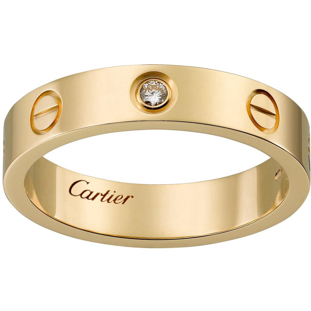 Nhẫn cưới tình yêu Cartier không kèm hộp đựng 4mm/unisex