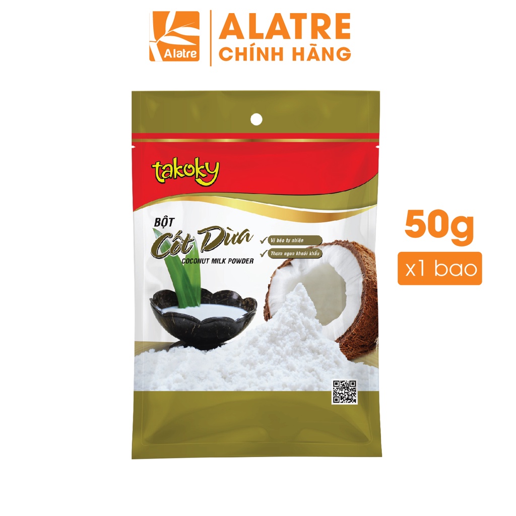 Bột cốt dừa Takoky 50g gói