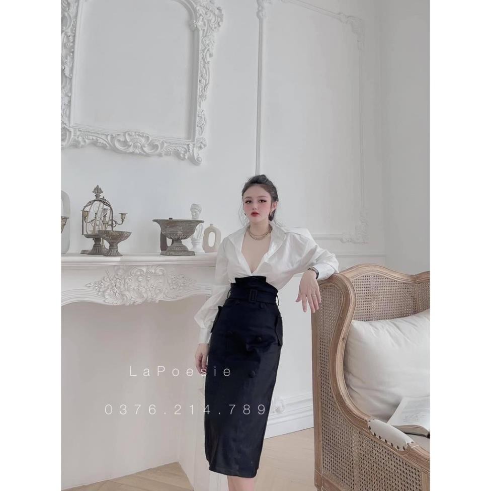 Set đồ nữ cá tính, set váy dài áo sơ mi đi chơi sang chảnh mùa hè đẹp 8A00075 THVVN | BigBuy360 - bigbuy360.vn