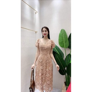 Váy ren nổi cao cấp