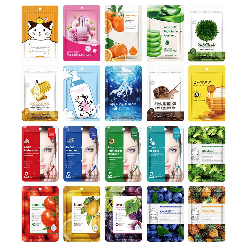 Mặt Nạ Giấy Nội Địa Trung Dưỡng Trắng Da Thải Độc Giảm Mụn Phục Hồi - Vibesvietnam