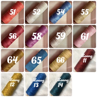 Sợi dệt trơn + loang Craft yarn 125g (2mm) (Mã 30-66)