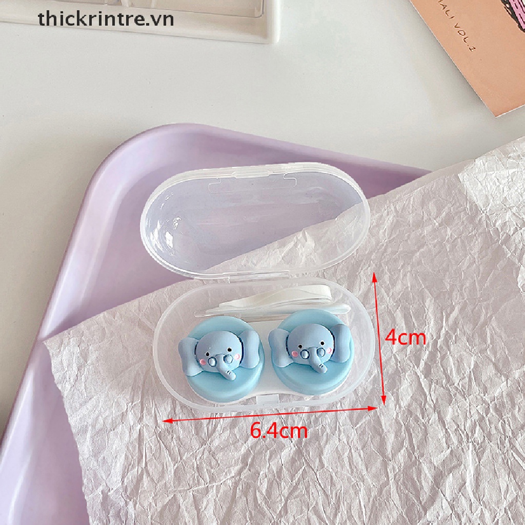 1 Hộp Đựng Kính Áp Tròng Hình Động Vật Dễ Thương