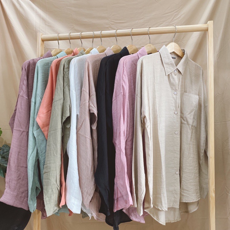 Áo sơmi linen màu sắc cực dịu ngọt- cập nhật màu liên tục | BigBuy360 - bigbuy360.vn