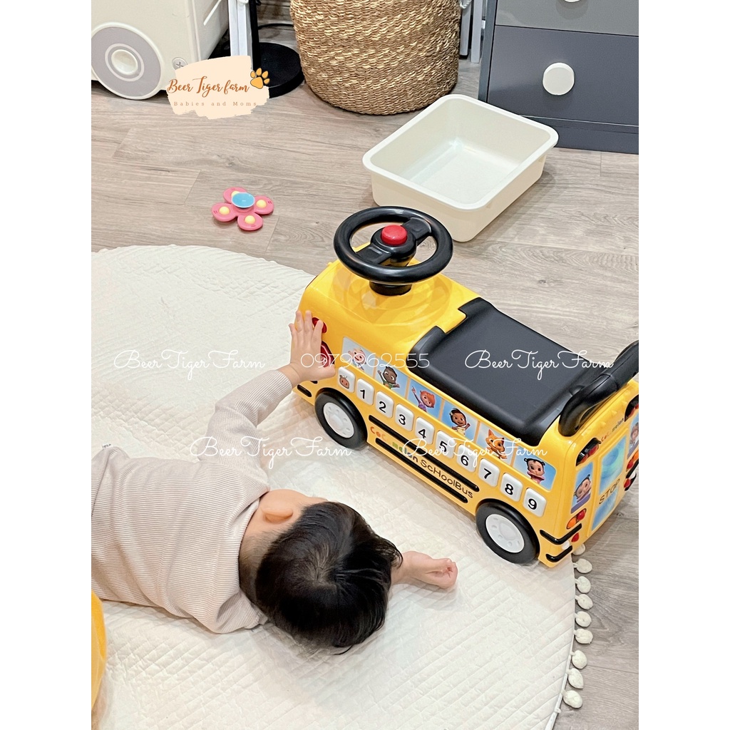 Đồ chơi xe Bus Cocomelon cho bé  có nhạc Mỹ | BEERTIGER FARM