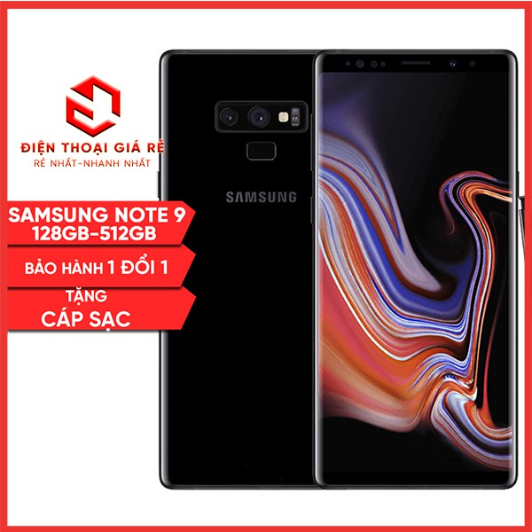 Điện Thoại SamSung Galaxy Note 9 2 Sim 99% - RAM 6GB, Bản 128GB/512GB - [Giá rẻ Hà Nội, BH 3 tháng1 đổi 1 - Tặng củ cáp]