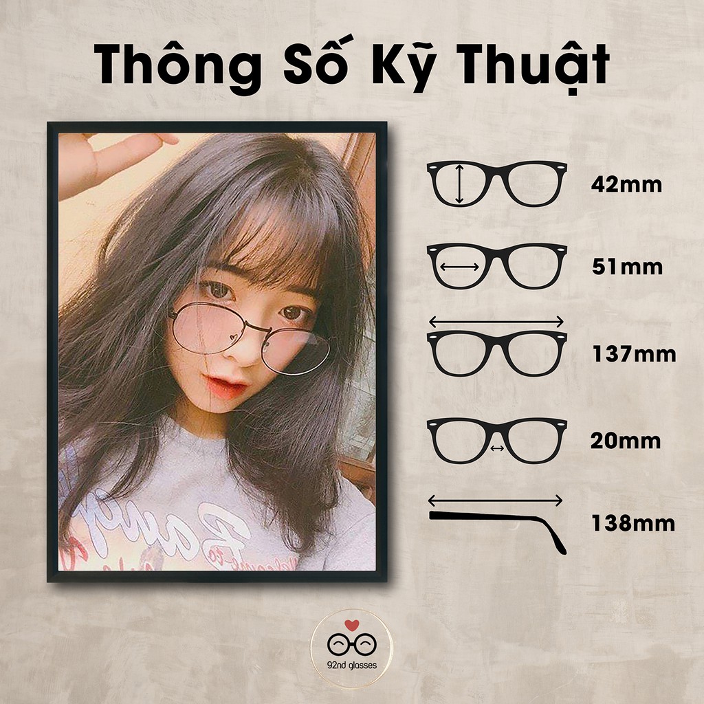 Gọng Kính Cận Kim Loại Dáng Bầu Lani 9254 - Lắp Mắt Cận Theo Yêu Cầu | BigBuy360 - bigbuy360.vn