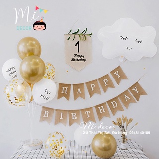 Bóng hình mây trang trí sinh nhật