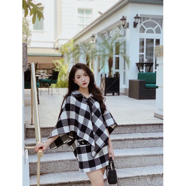 HAAN GALLERY áo choàng Cape chất liệu cashmere sang trọng giữ nhiệt | BigBuy360 - bigbuy360.vn