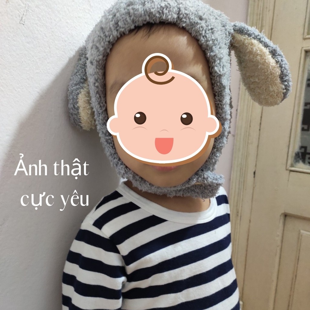 Mũ lông cừu FREESHIP Mũ cho bé