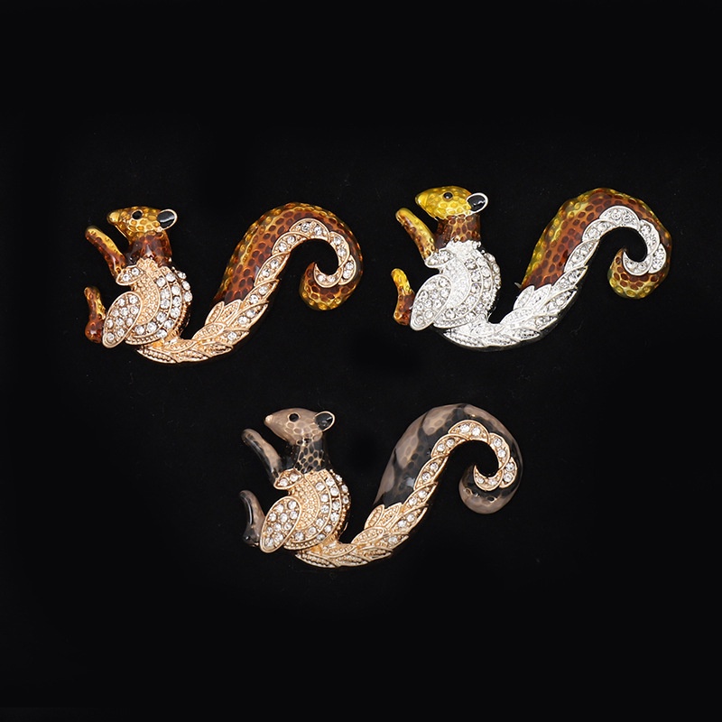 Ghim Cài Áo Hình Sóc Đáng Yêu