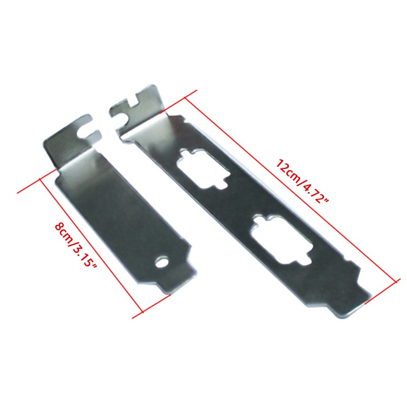 Thẻ Đồ Họa Khung Gầm Máy Tính PCI Full / Half Chiều Cao 8cm 12cm Bezel U Bo Mạch Chủ DB9 Chống Bụi