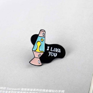Huy hiệu cài áo hình ngọn lửa núi lửa