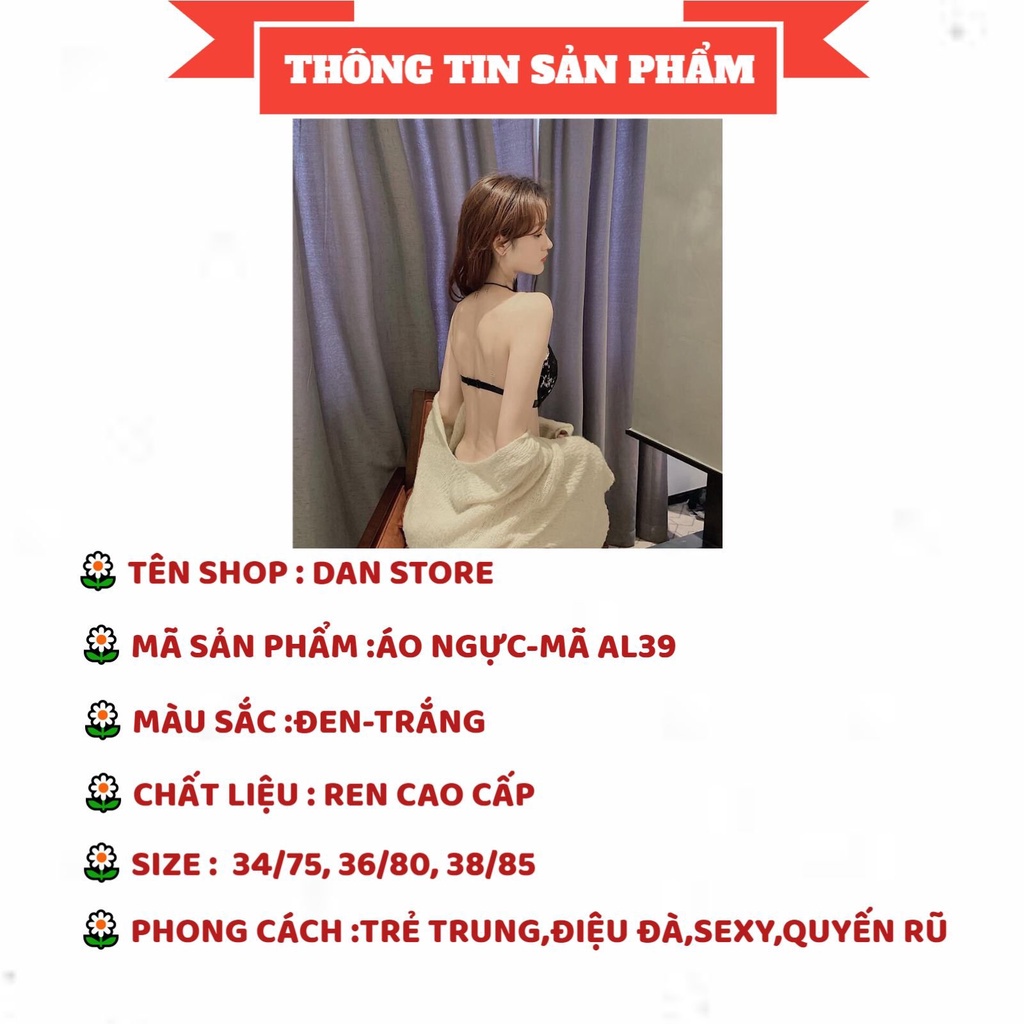 Áo Ngực Nữ - Áo Ngực Nữ đệm tim phối họa tiết ren hoa có gọng quyến rũ điệu đà DAN STORE  MÃ AL39