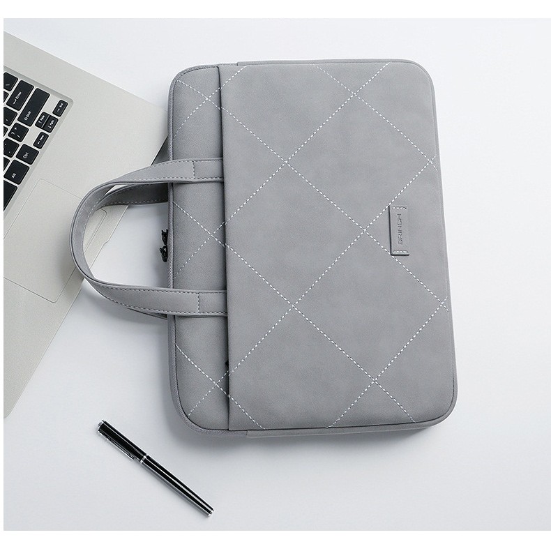 Túi chống sốc Laptop/Macbook Brinch có quai xách kèm gấu dễ thương | BigBuy360 - bigbuy360.vn