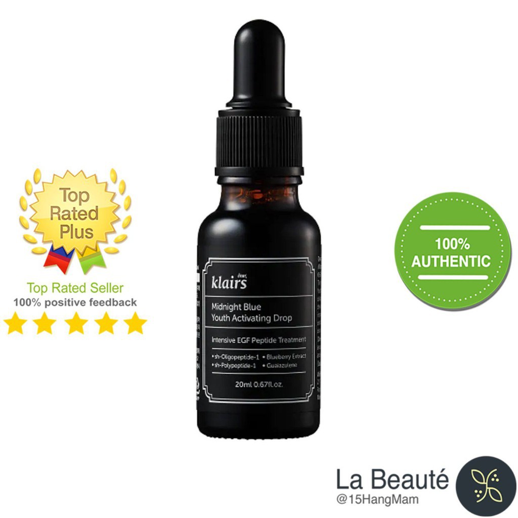 Tinh Chất Dưỡng Da Chống Lão Hóa 20ml - Klairs Midnight Blue Youth Activating Drop