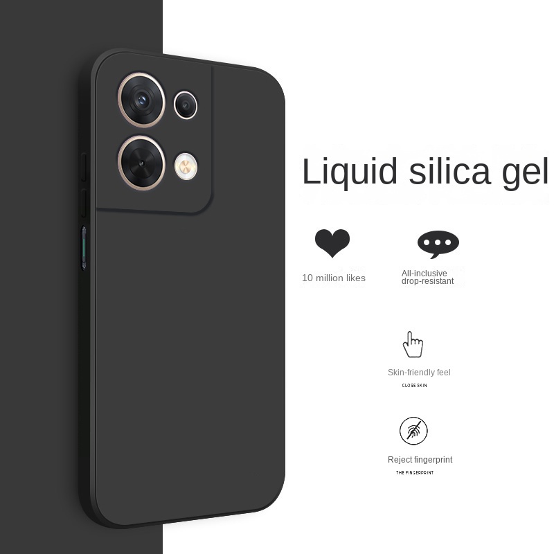 Ốp Điện Thoại TPU Silicon Cao Su Mặt Nhám Kèm Dây Đeo Cao Cấp Cho OPPO Reno 8 Pro Reno8 Pro 5G