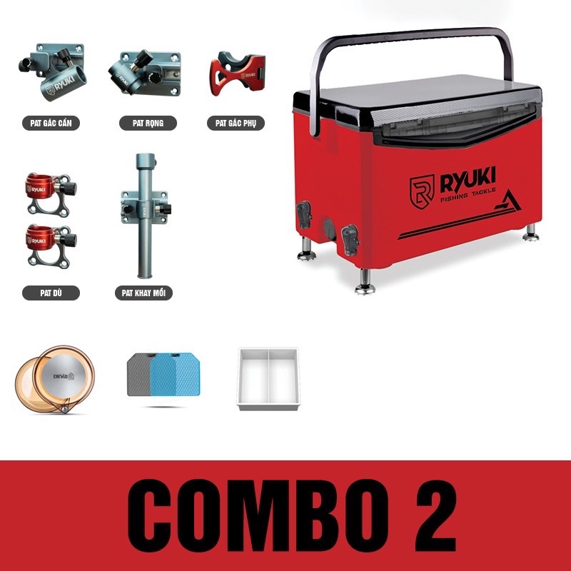 Thùng câu đài RYUKI 29A –Thùng câu cá cao cấp chính hãng