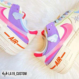 [LA19] Sticker vải cánh thiên blue - custom giày sneaker - phụ kiện giày - đồ chơi giày