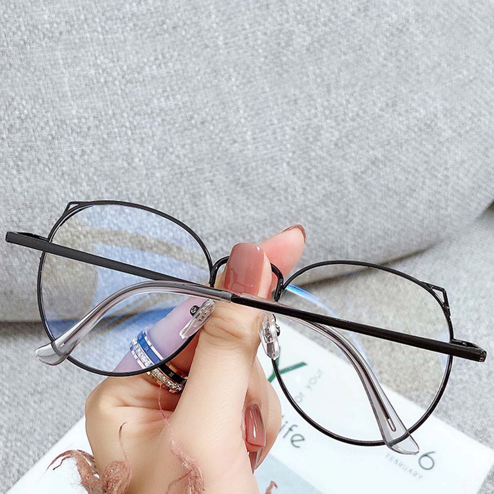 Mắt kính giả cận gọng kim loại thời trang dành cho nữ
