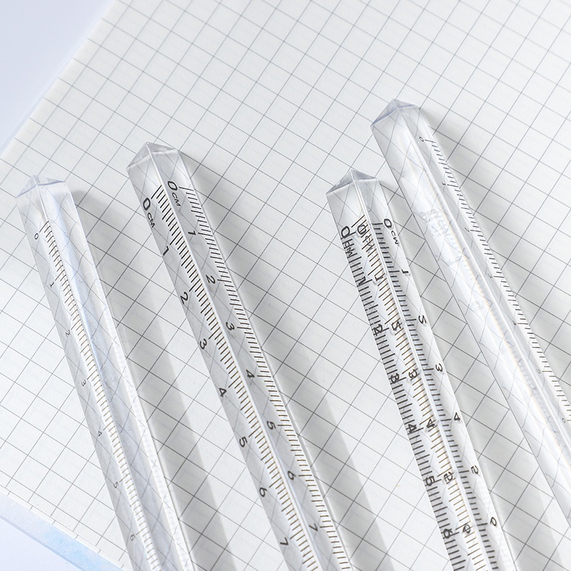 Thước đo hình tam giác trong suốt 15/20cm