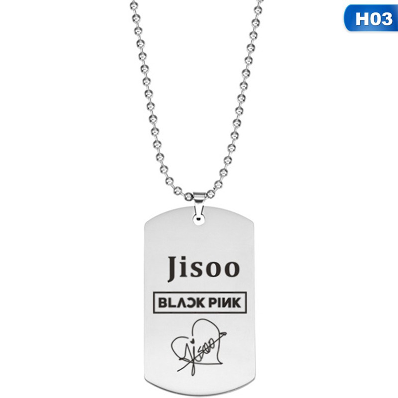 Dây chuyền mặt logo nhóm nhạc KPOP Blackpink phong cách Hàn Quốc