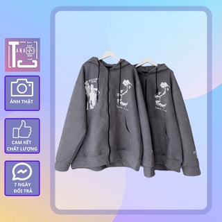 Áo khoác tay dài form rộng chữ Code Tanazi Closet