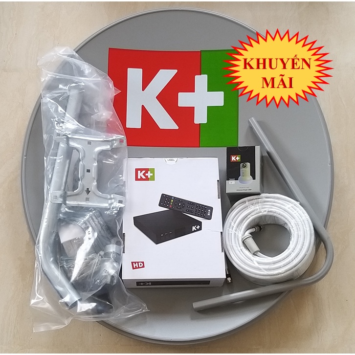 Bộ K+HD và 12 tháng thuê báo gói 125k/tháng, Xem giải trí với 171 kênh truyền hình