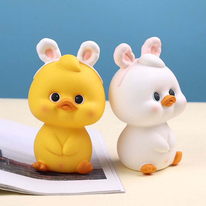 Heo Đất. Ống Heo Tiết Kiệm Hình Chú Vịt Nhỏ Dễ Thương Trang Trí Bàn Làm Việc