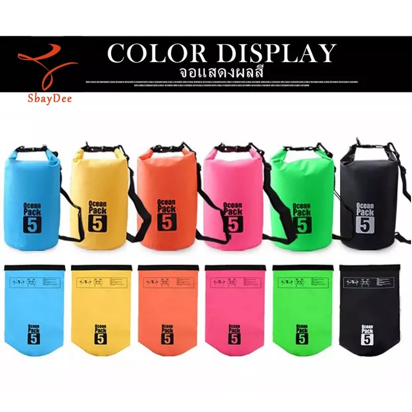 Túi chống nước Ocean Pack 5L 6 màu Kích thước 5 Lít 6 màu để lựa chọn từ 5L 6 màu 5 lít với 6