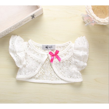 Áo lửng khoác bé gái mix cùng váy sát nách mùa Hè-Thu, chất ren dày dặn hàng công ty chuẩn chỉnh