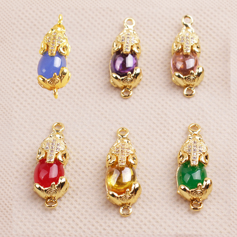 Vòng cổ Mặt Đá Hình Chú Mèo Phong Cách Cổ Điển