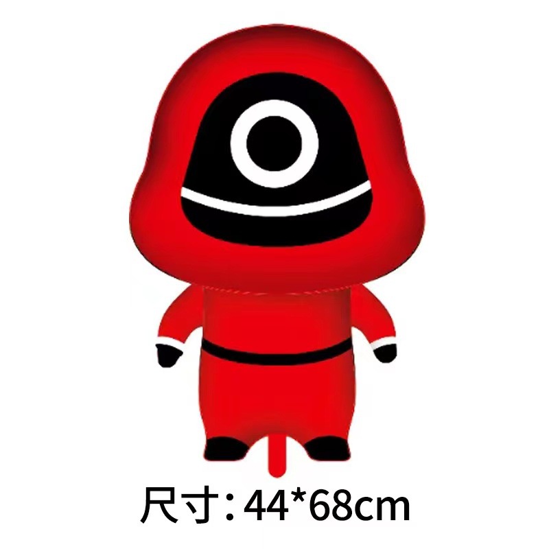 Bong bóng lá nhôm hình nhân vật phim trò chơi con mực dùng trang trí tiệc sinh nhật