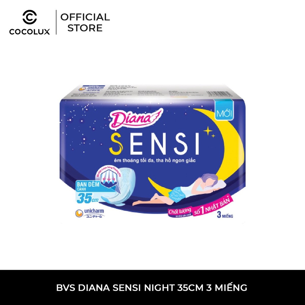 Băng Vệ Sinh Diana Sensi Night Cocolux