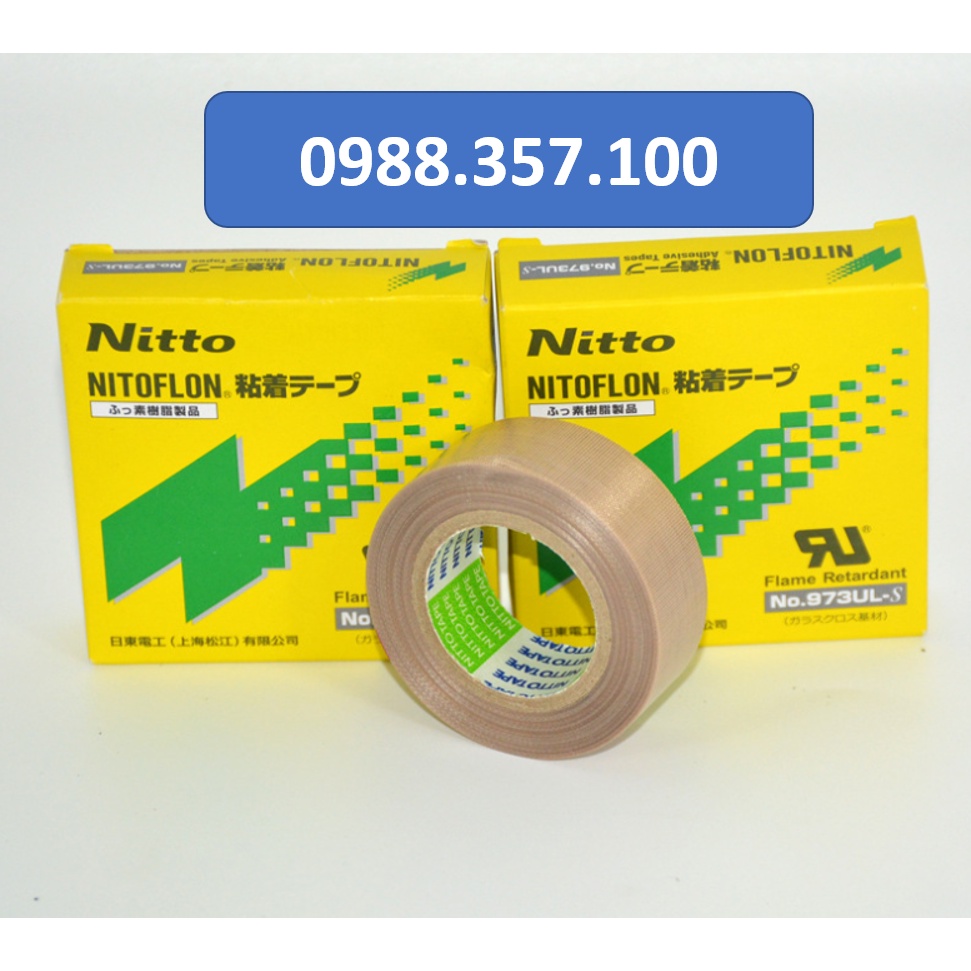 Băng keo nhiệt Nitto 973 UL kích thước 0,13mm x 50mm x 10m