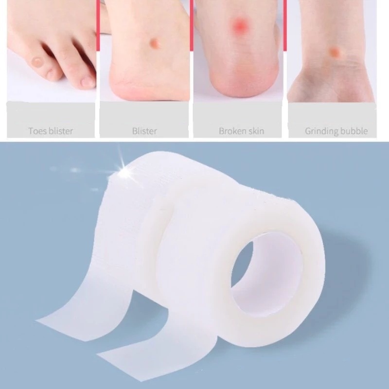 1 Cuộn Miếng Dán Gót Chân Trong Suốt Dài 5M Giảm Đau Co Giãn