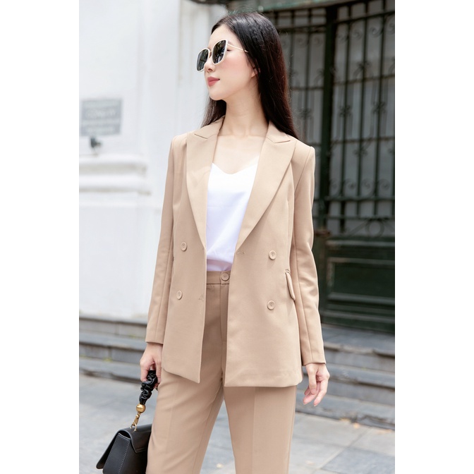 Quần thiết kế dáng baggy màu nâu Grace - MAIIMER