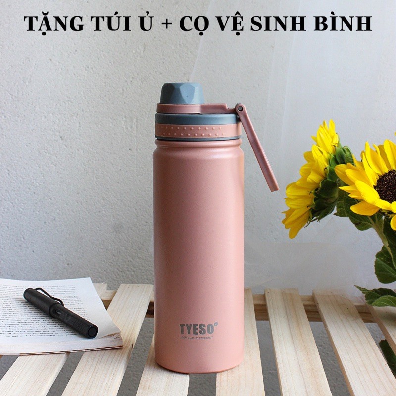 TYESO CHÍNH HÃNG 500ML kèm túi + cọ rửa Bình + TICKER