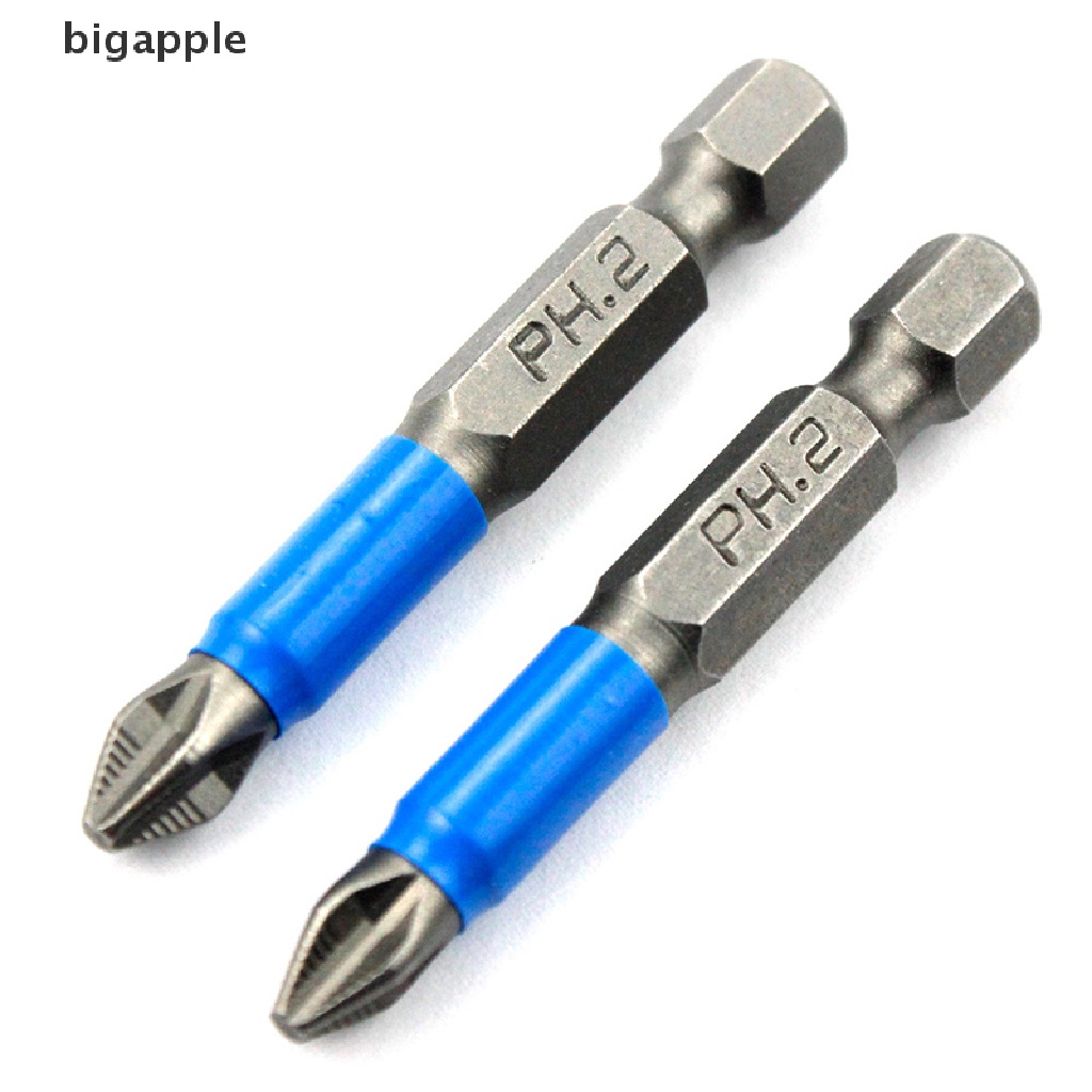 bigapple Magnetic Anti Slip Electric Screwdriver Bits 1/4&quot; Hex Shank Precision PH2 RDG
