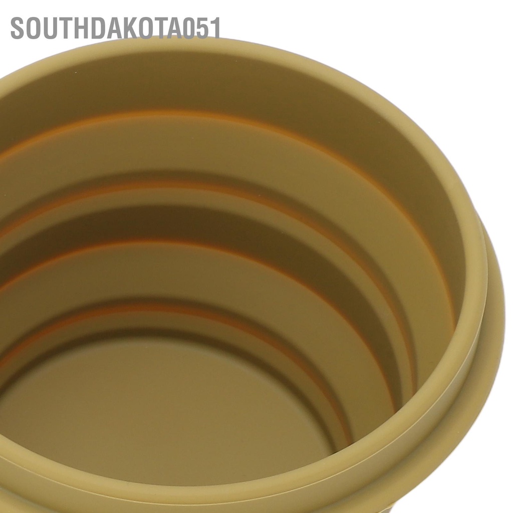 Southdakota051 Bát cắm trại có thể gập lại được bằng silicon Gấp Đồ dùng di động cho du lịch đi bộ đường dài ba lô