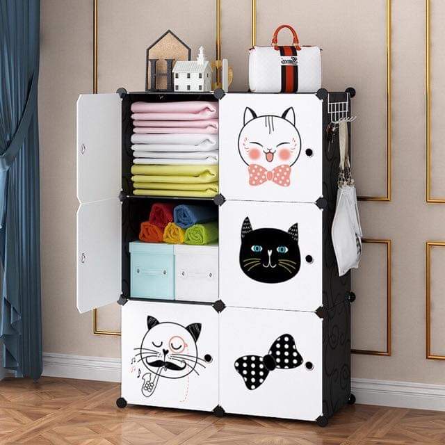BÁN LẺ TẤM NHỰA CỬA TỦ LẮP GHÉP HÌNH MÈO ĐA NĂNG SIZE 35X35CM