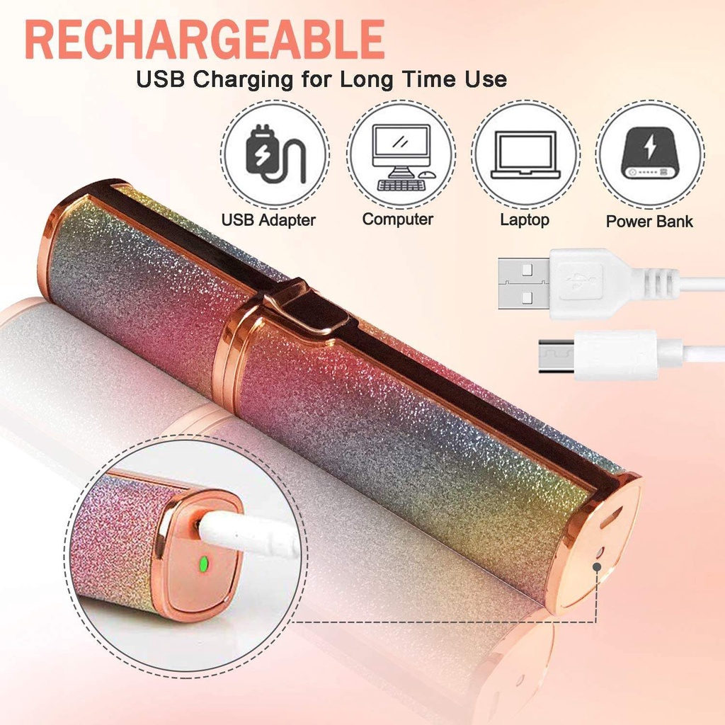 Máy Tẩy Lông 2 Trong 1 Cổng Sạc USB Tiện Dụng