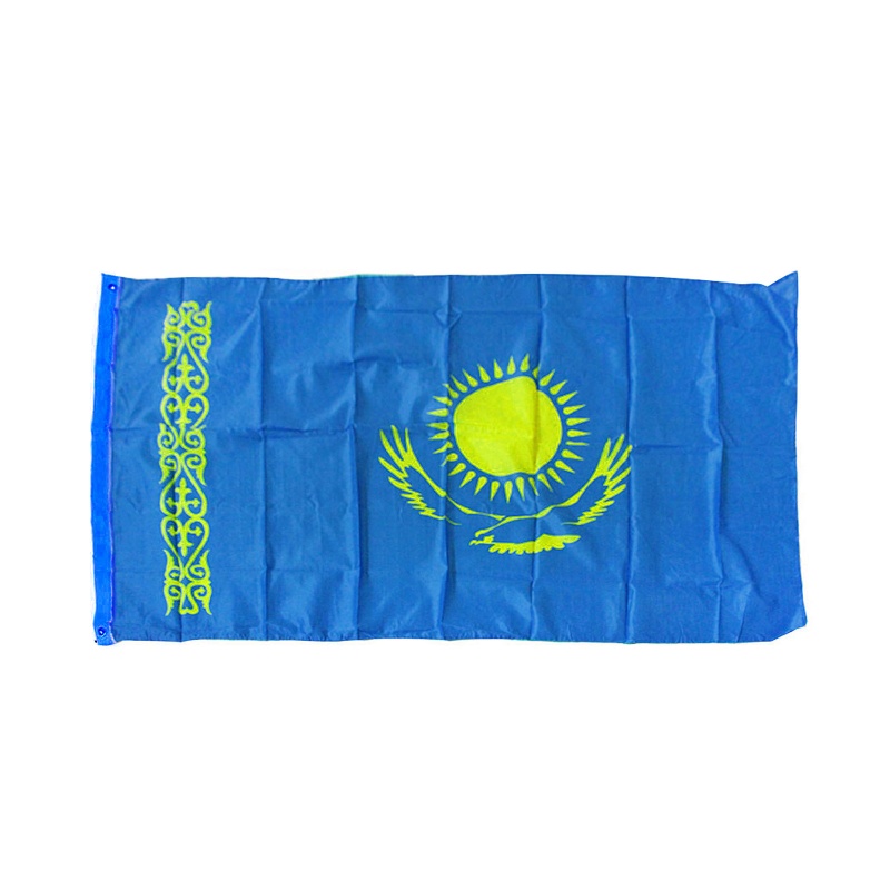 Lá Cờ Kazakhstan Chất Liệu Polyester Dùng Để Trang Trí Tiệc