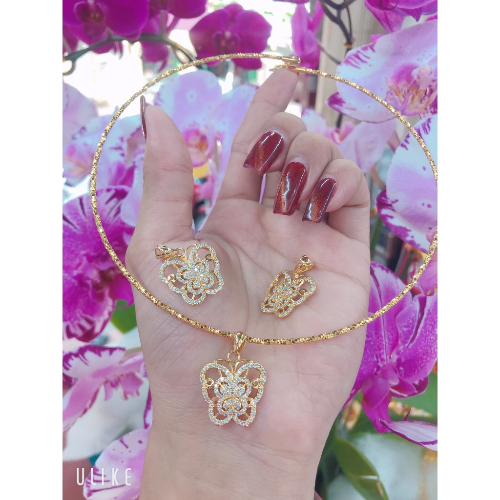 KIỀNG CỔ MẠ VÀNG 18K MÃ 1141