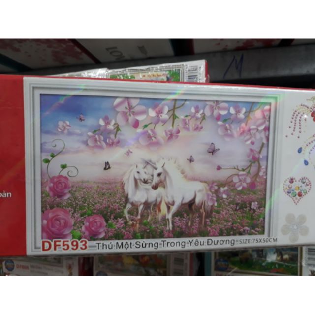 TRANH ĐÍNH ĐÁ DF593 : 75 X 50