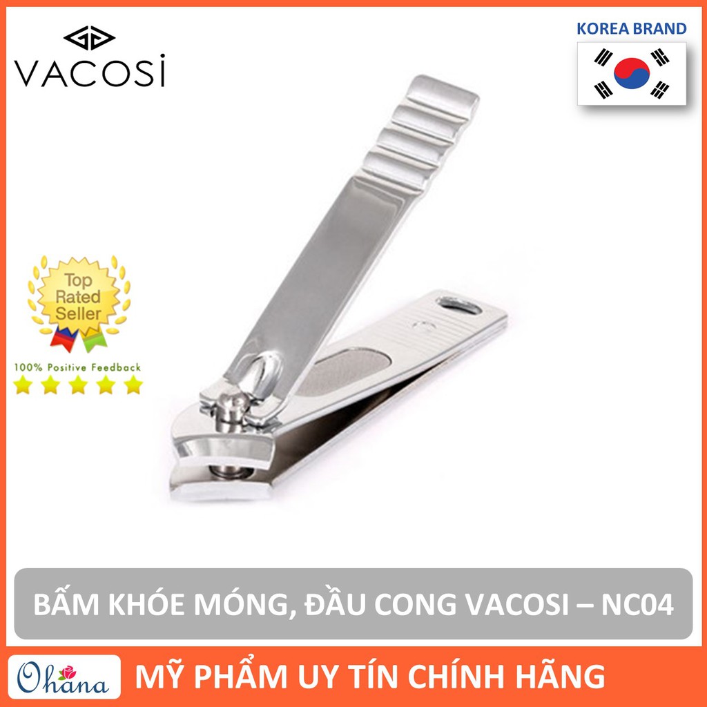 Dụng Cụ Bấm Khóe Móng, Đầu Cong Vacosi Nail Clipper NC04