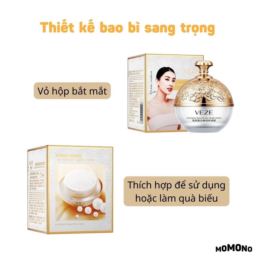 Kem Collagen dưỡng trắng dưỡng ẩm da mặt tinh chất Veze ECOBOTT