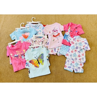 Set 3 bộ bozip cộc tay cho bé gái vnxk
