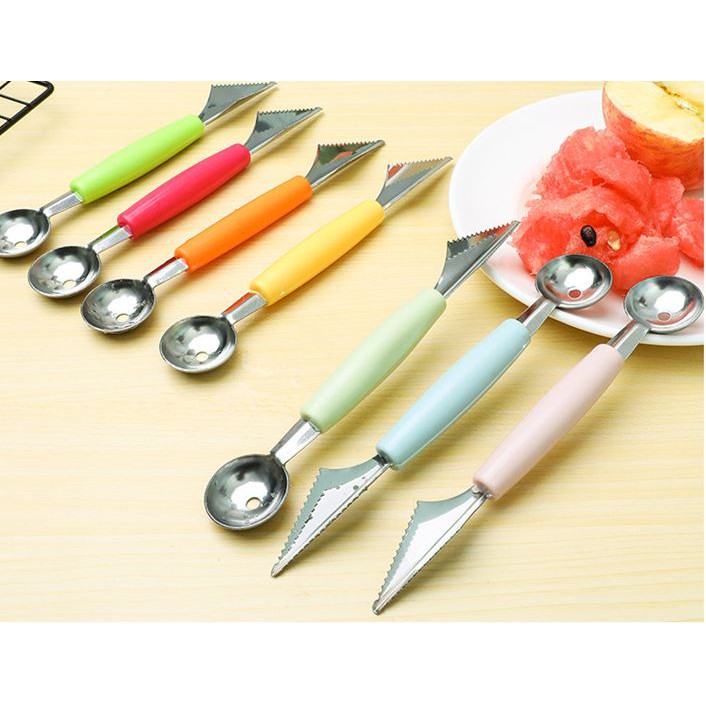 Dụng cụ khắc tỉa, tạo hình hoa quả đầu muôi có lỗ tạo viên